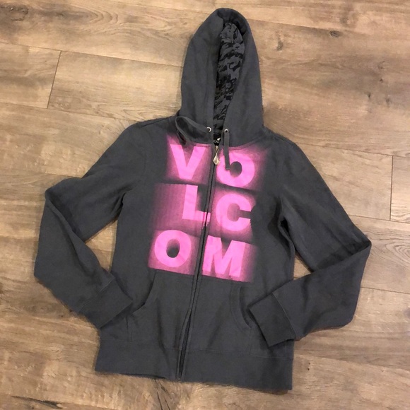 volcom pink hoodie